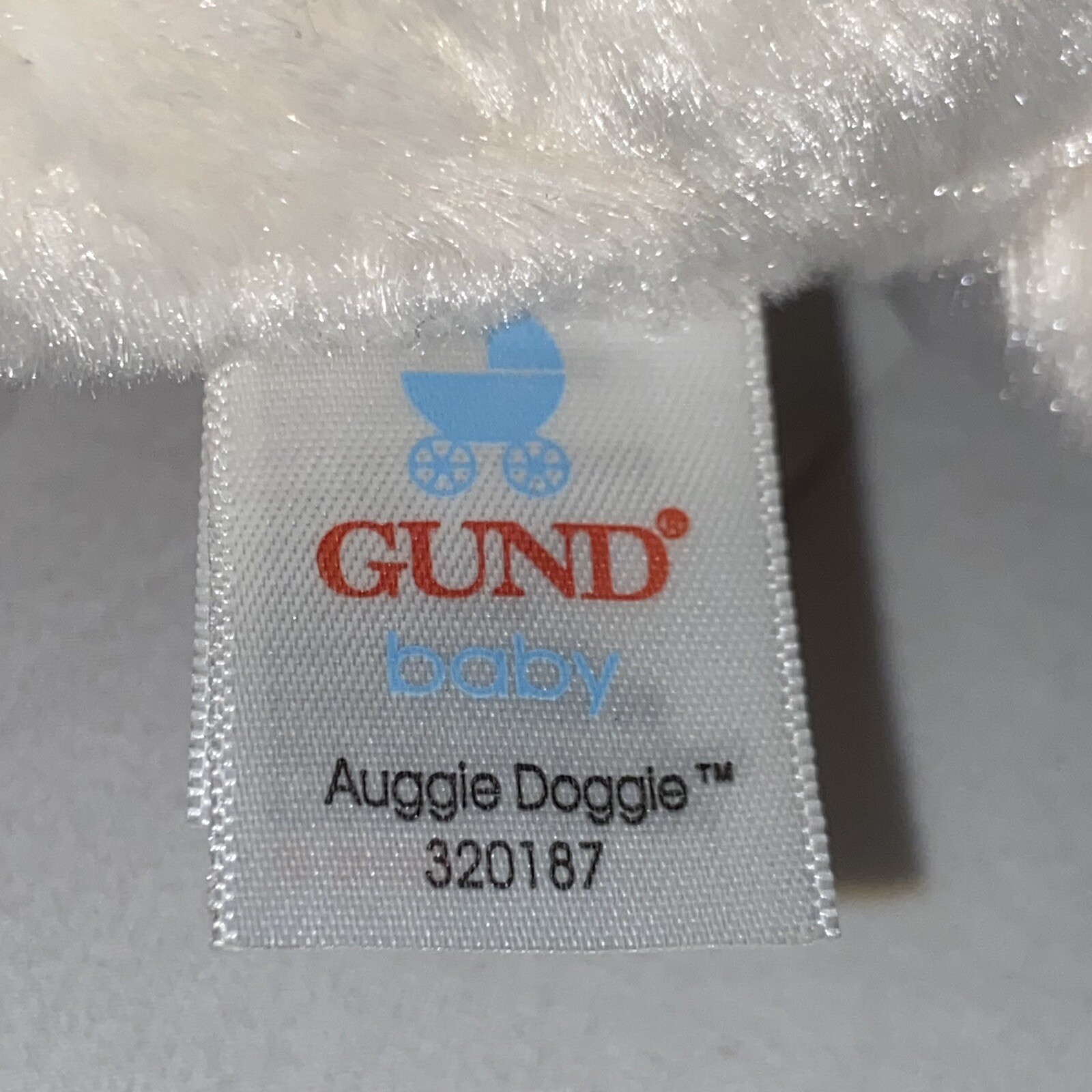 Gund Baby Auggie Doggie Plush Doll Rattle Infant Toys Babies Play Polka ...