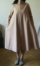 Vuokko Suomi Finland Original vintage dress coat 1970's mid century tan drrss