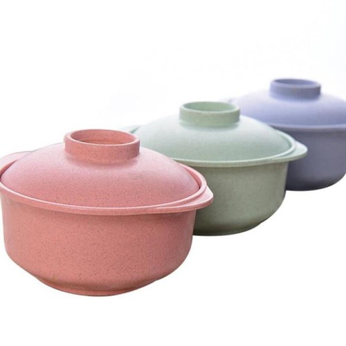 Instant Noodle Bowls with Lids Soup Hot Rice Bowls Food Container BLD6