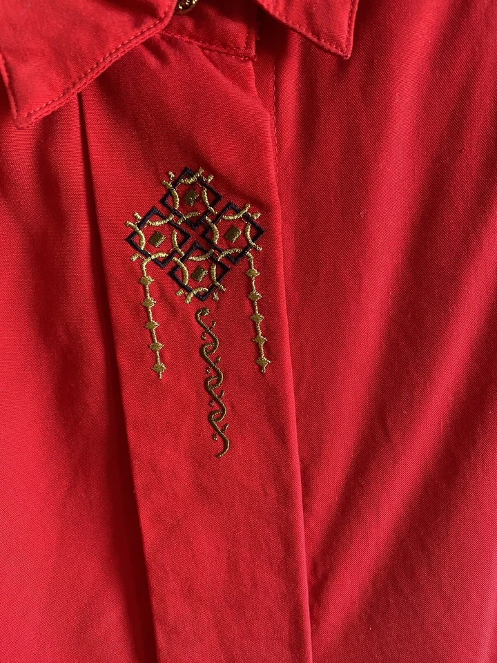 Blusa vintage de vacaciones para mujer de finales de los 80 Studio de Michael Stuart talla S Foto 2 de 4