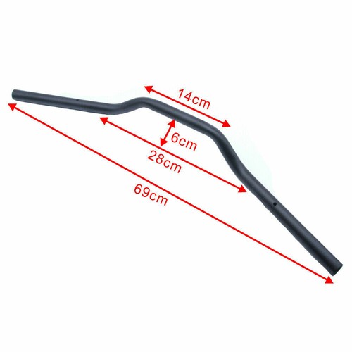 Motorcycle 7/8'' 22mm Drag Bar Handlebar For Dirt Bike ATV Universal Black UK - Picture 2 of 9