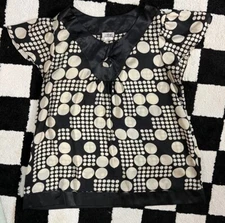 VINTAGE/Y2K Creative Design Works Inc. 90s polka dot sheer blouse