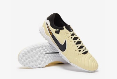 Nike Legend 10 Pro TF Lemonade Black Metallic Gold Coin Size 7.5