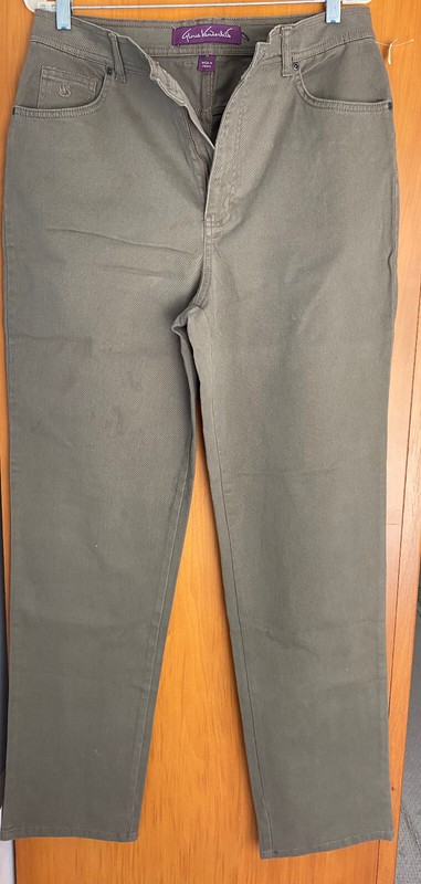 Women's Gloria Vanderbilt LONG Heavy-Duty Cotton, Stretch Pants XL