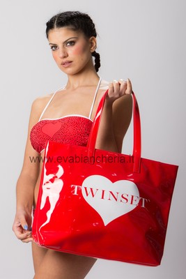 BORSA MARE PLASTIFICATA TWIN SET | eBay