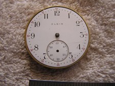 Antique Elgin Pocket Watch Movement 7 Jewels