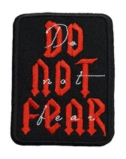 Do Not Fear Embroidered Iron On Patch  2.25" x 3" Jesus God Resurrection Easter 