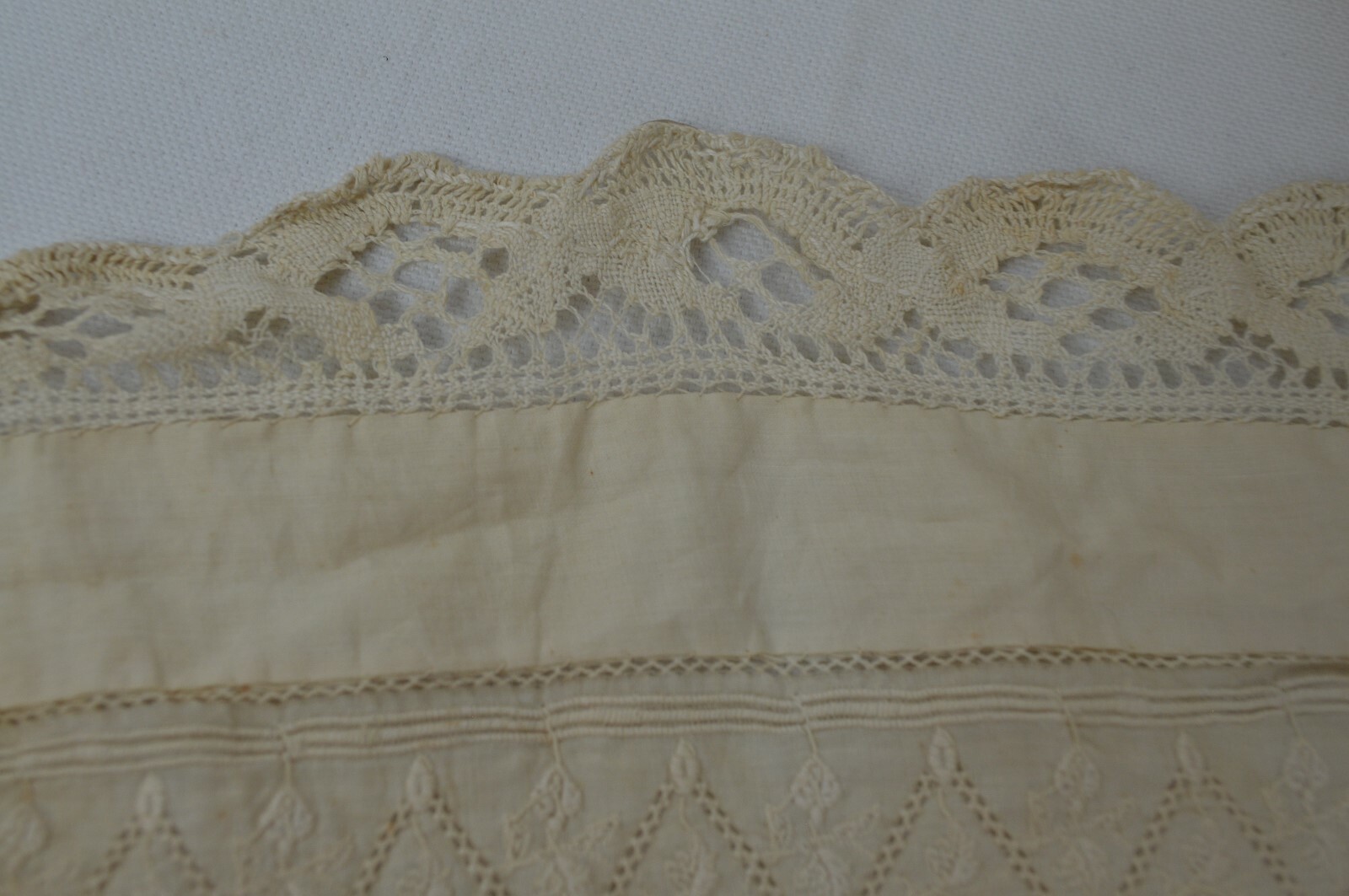 Vintage Petticoat Flounce, Embroidery, and Lace - image 5