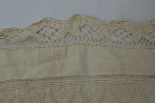 Sottoveste vintage fiocco, ricamo e pizzo - Foto 5 di 10