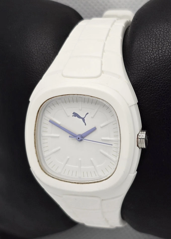 Reloj para mujer Puma Bubble Gum S blanco con logotipo de gato lilia esfera correa de silicona 02 Foto 2 de 4