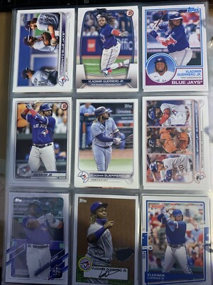 9 Card Lot Vladimir Guerrero Jr. Toronto Blue Jays AL95