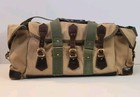 VINTAGE PHOTOJOURNALIST STYLE CANVAS AND LEATHER CAMERA BAG. 