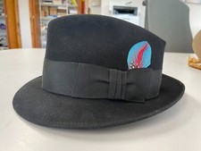 Dobbs Fifth Avenue Derby Hat Black size 7