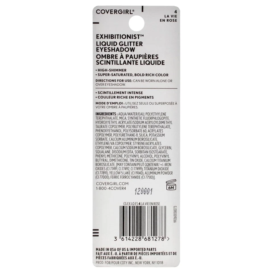 COVERGIRL Exhibitionist Liquid Glitter EyeShadow - .09 fl oz - 4 La Vie En Rose - Image 2 of 4