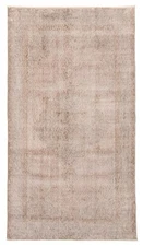 Vintage Geometric Area Rug 3'9" x 6'9" Traditional Hand-Knotted Wool Carpet