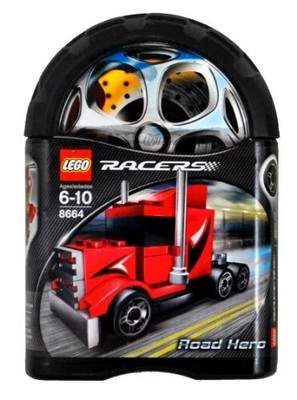 Lego 8664, Road Hero Semi Truck, Racers, Factory Sealed, 55 Pieces, 2006 Edition