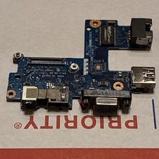 Lot x 2 Dell Latitude E5540 VGA USB Audio Port IO Circuit Board LS-A101P 9WMHY