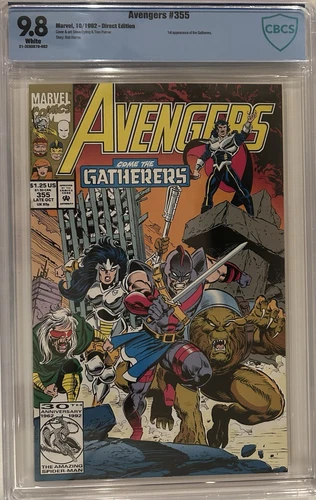 Avengers #355 CBCS 9.8 1st App Gatherers/Tom Palmer/Bob Harras Marvel (1992)