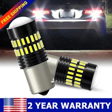 AUXITO 2*1156 LED Reverse Back Up Turn Tail Brake Light Signal Bulbs 6000K White