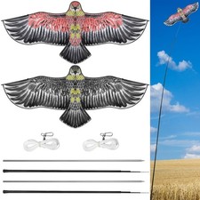 Qualirey 2 Sets Bird Scaring Eagle Flying Kite Bird Scarer Flying Kite Crops ...