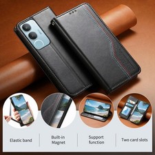 For Vivo S19 Pro S16 S17 Pro V40 SE Y03 Y04 Y11 Y17 Y18 Y19S Wallet Phone Cover
