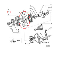 Halterung Wechselstromgenerator Fiat Croma - Lancia Thema Original 9940037