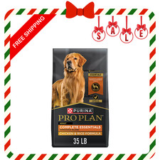 Purina Pro Plan Complete Essentials Shredded Blend Chicken and Rice Dog Food Dry