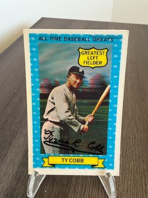 1972 Kellogg's 3-D All-Time Baseball Greats TY Cobb #15 HOF EX