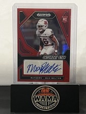 2024 Panini Prizm Draft Picks Max Melton RC Saturday Star Auto Red Prizm /199