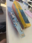 RARE Friction Bandai 1950s Lithograph Tin Navy Toy Ship Of The Coral Sea. 🔥