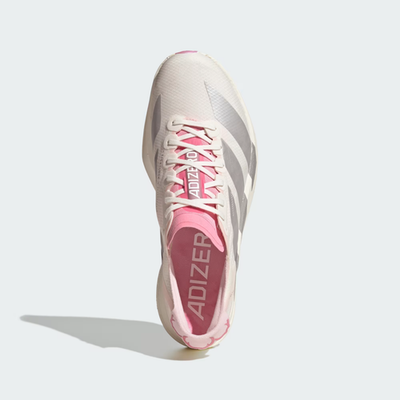 adidas Adizero Adios Pro 4 JQ4445 Core White Silver Metallic Men's