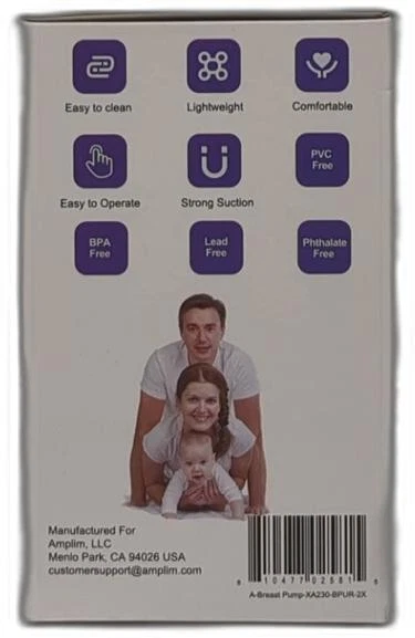 Amplim Manual Breast Pump, Gen 3 Food Grade Silicone Milk Collector For - Image 3 of 4