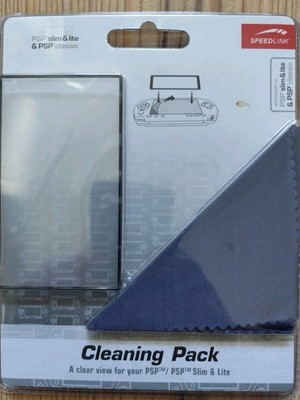 SpeedLink Sony Playstation PSP Clean Pack Display Schutzfolie Mikrofasertuch NEU