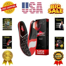 Anti-Fatigue Shoe High Arch Support Insoles Men Women - Plantar Fasciitis Ins...