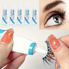 5 Pack Eyelash Glue, Lash Adhesive for Strip Lashes, Long-Lasting & Waterproof
