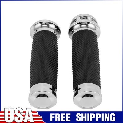 Motorcycle 1'' Electronic Throttle Handle Bar Hand Grips For Harley Softail Dyna.