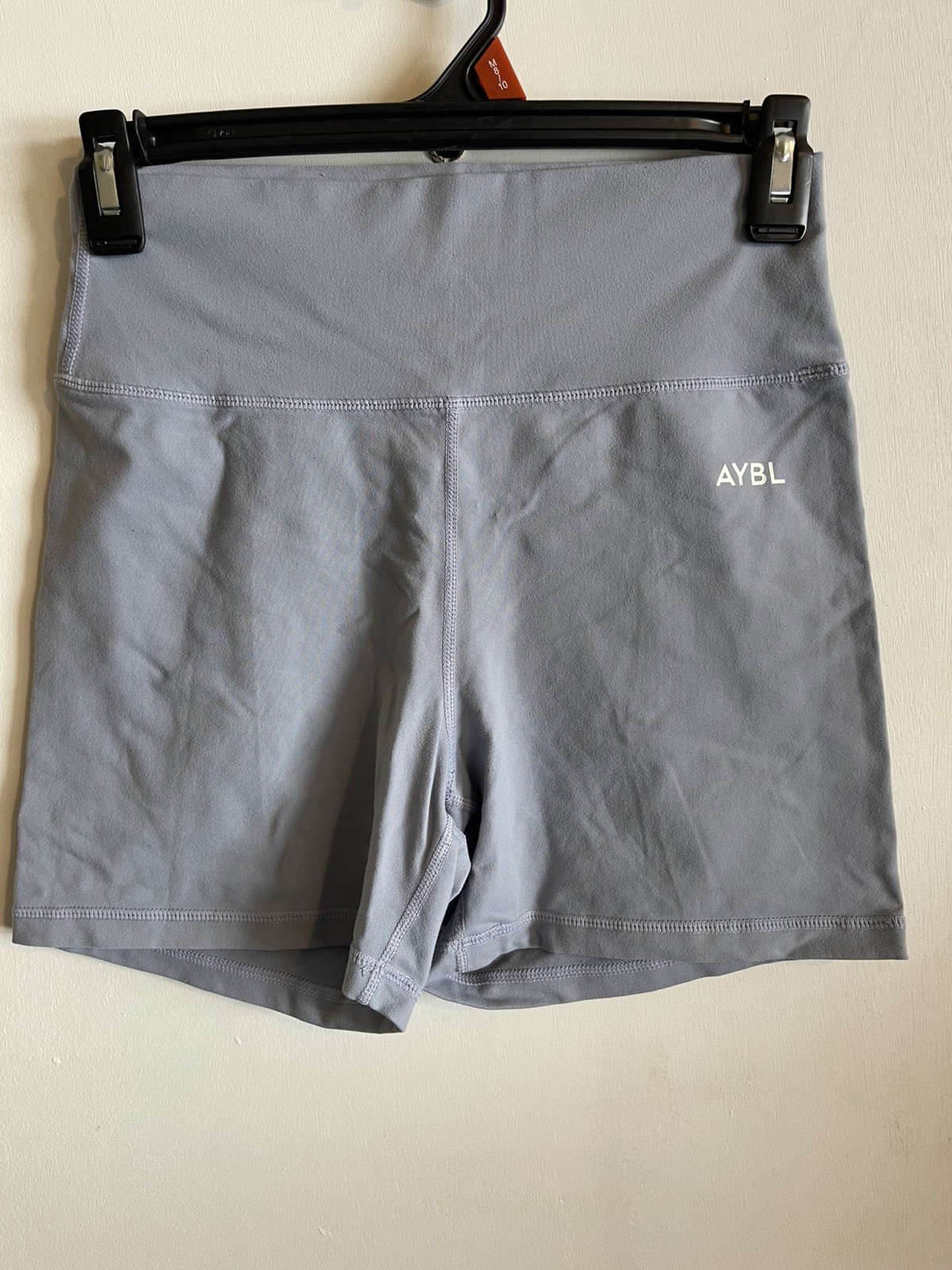 AYBL Women's Biker Shorts Size Medium Slate Blue High Rise Inseam 4