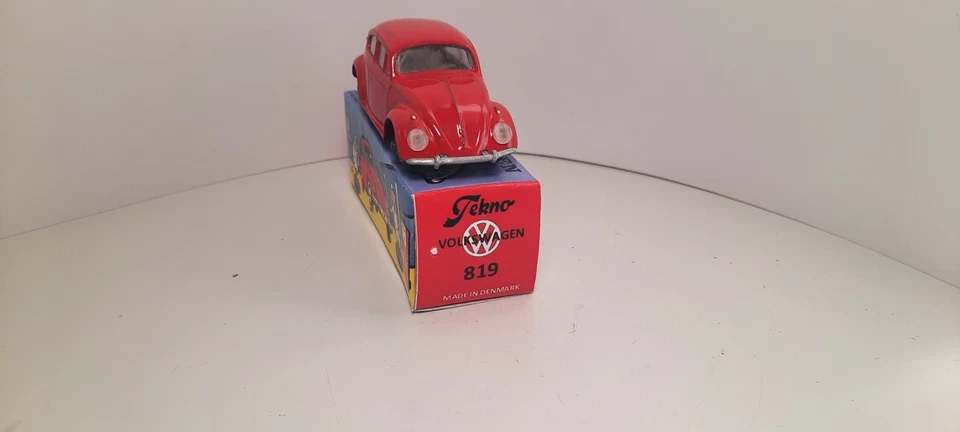 TEKNO de DINAMARCA VW VOLKSWAGEN 819 escarabajo rojo kafer conejo coche de colección caja 1/43 Foto 4 de 4