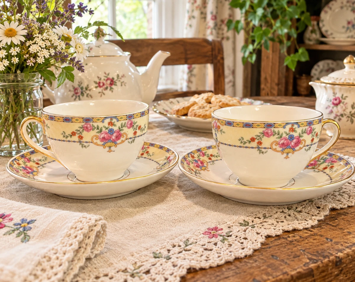 Victoria China Czechoslovakia Indiana Bohemian & Czech Art Pottery