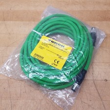 Turck RSSD RSSD 423-6M Network Cable Assembly, 4 Pin Male to Male, 6M, U-53424