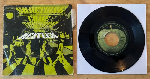 45 7" FRENCH SP THE BEATLES SOMETHING 1st SLEEVE