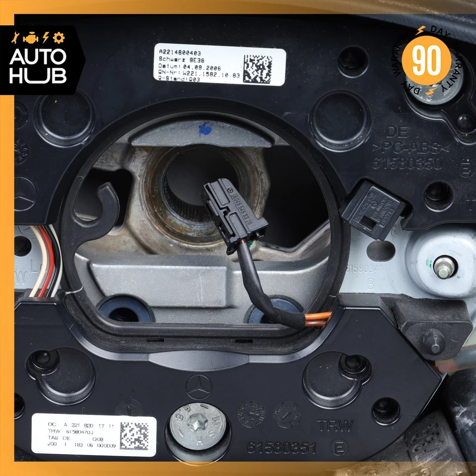 07-10 Volante conductor Mercedes W221 S600 CL550 con palancas de cambio OEM Foto 3 de 4