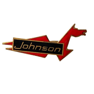 Ancien Insigne Broche Emaillée Publicité - Moteurs Bateaux Johnson - 1960's - Photo 1/4