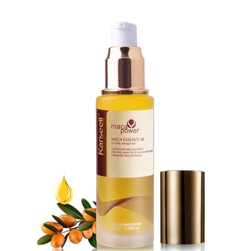 Huile d'argan Karseell Maca Essence rituel de soin cheveux à la maison