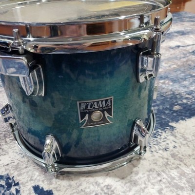 TAMA SUPERSTAR CLASSIC 10'' x 8'' RACK TOM DRUM LACQUER BLUE BURST WITH STAR MOUNT
