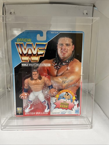 1991 Hasbro WWF British Bulldog Action Figure Vint...