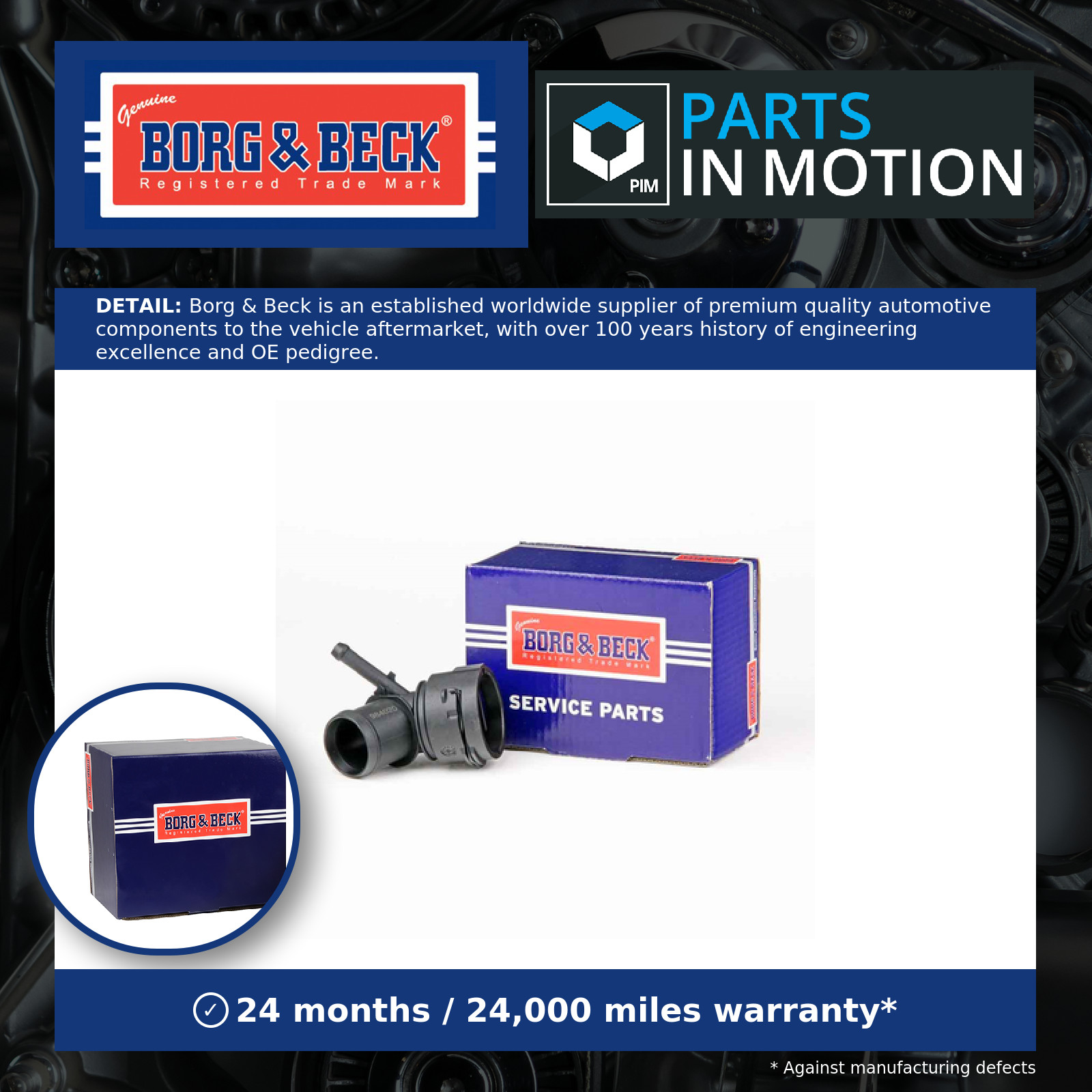 Coolant Flange / Pipe BTS1088 Borg & Beck Water 6Q0122291E Quality Guaranteed