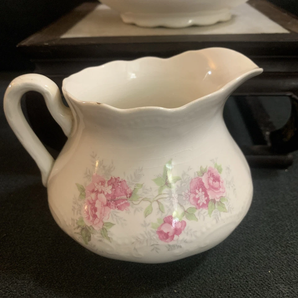 Raro Antiguo Edward J Owen China Co. Juego de Azúcar y Crema Foto 2 de 4