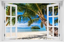 Fototapete FENSTERBLICK 3D Selbstklebende Vinyl / VLIES + Kleister - kr-668