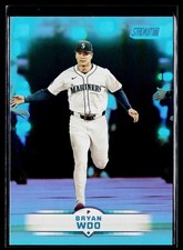 2025 Stadium Club #197 Bryan Woo Light Blue Foil Seattle Mariners